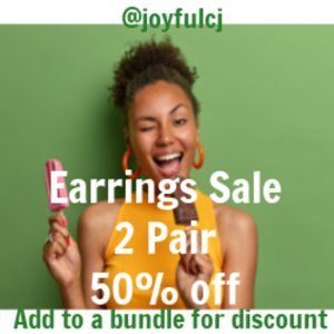 Add 2 or more Pairs of Earrings to a Bundle for 50% Off - *EXCLUDES NOONDAY